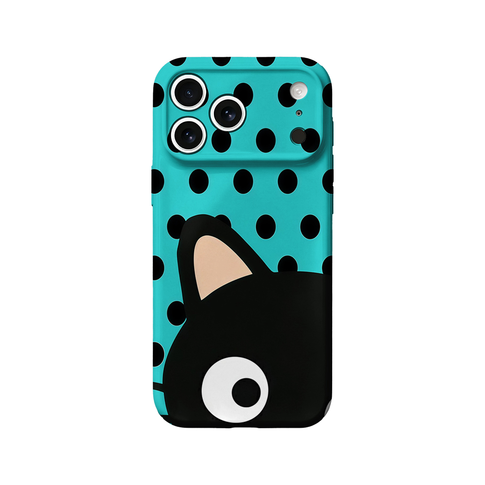 Phone Cases Xr Iphone - Turkusowe etui na telefon w kropki