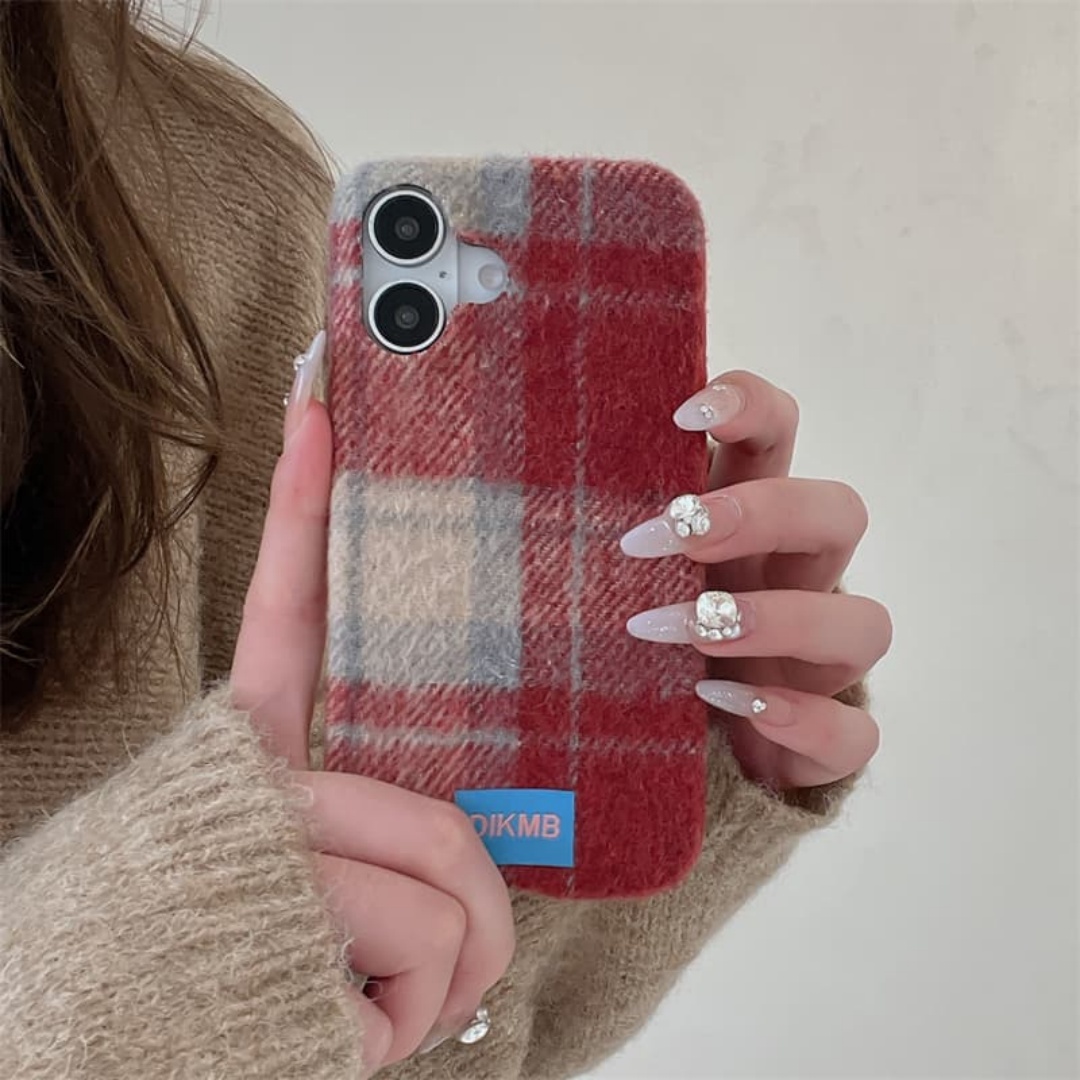 Phone Cases Iphone 13 - Retro, w kratkę, miękkie, puszyste, ciepłe